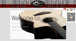 Desktop Screenshot of maysonguitars.com