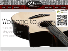 Tablet Screenshot of maysonguitars.com